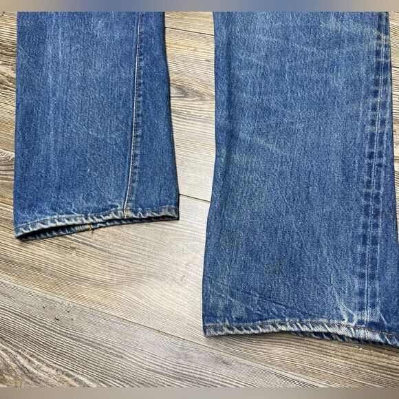 Vintage Levi's 501 Redline Selvedge Denim #6 Button Fly 70s USA Jeans 30x29 - Picture 10 of 16